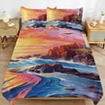 thumbnail image 2 of Duvet Cover Queen Size Ocean Lighthouse 3 Pcs Duvet Cover Set Bedding Sets Queen Soft Breathable, 2 of 6