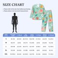 thumbnail image 4 of Fotbe Elephant and Flowers Pijama de Hombre con Estampado de Manga Larga, Conjunto de 2 Piezas, Ropa de Dormir Suave y Cómoda con Bolsillos-Medium, 4 of 7
