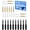 Black Deep+gold Fine Point Blade, variant on 11 PCS Cut Housing+10 PCS Premium Standard Replacement Blade Compatible with Cricut Maker 4/Maker 3/Explore 4/Air 2/Air 3 for Light to Mid-Weight Material Like Cardstock, Vinyl, Iron-On & More