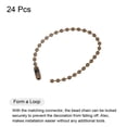 thumbnail image 3 of Uxcell 4.72" Ball Bead Chains with Connectors for Chains DIY Crafts, 24 Pack Brown, 3 of 6