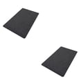 thumbnail image 3 of Wosthever Alfombra de baño de poliéster fácil de limpiar e impermeable - Piso de baño cómodo, duradero y antideslizante negro 40*60cm 2Conjunto, 3 of 6
