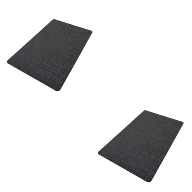 Naiovety Alfombrilla de baño elegante y duradera: alfombrillas de baño ecológicas modernas impermeables y fáciles de limpiar negro 40*60cm 2Conjunto