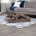 thumbnail image 4 of FurHaven Pet Products Faux Fur & Velvet Orthopedic Sofa Pet Bed for Dogs & Cats - Driftwood Brown, Large, 4 of 13
