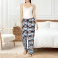 thumbnail image 6 of Lsque Popcorn On Blue Lines Print Women's Pajama Pants, Lounge Pant - Comfortable Home Wear,Elastic Waistband, Stylish Design-Small, 6 of 9