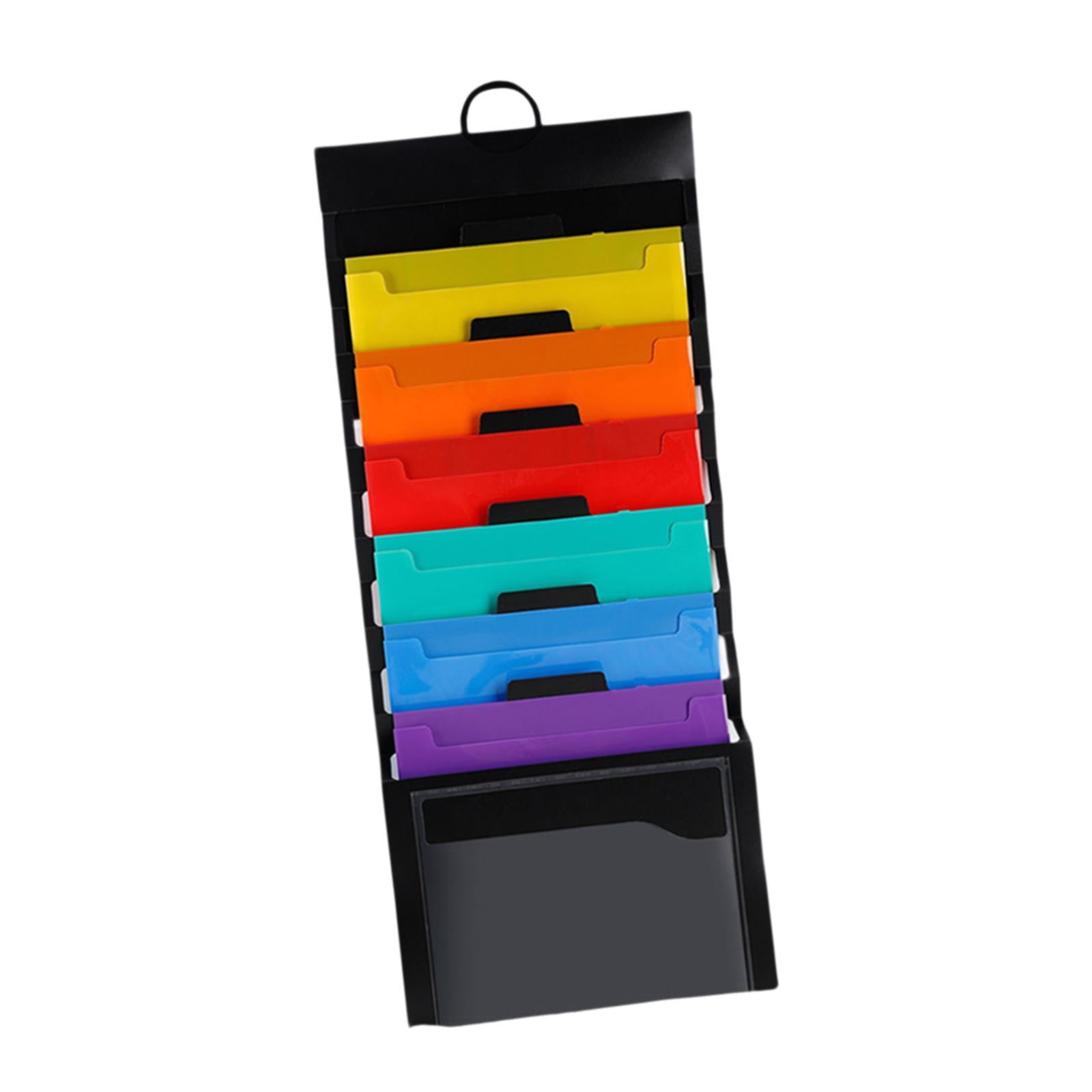 figatia Expanding File Folder Accordion File Organizer 6 Pocket Multifunctional Hanging File Organizer for files Organization Meeting