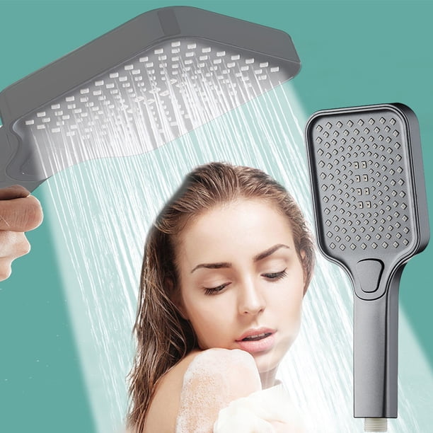 Cabezal de ducha de mano de alta presión para agua dura. Alta presión. 4 modos de rociado. Ideal para personas mayores y niños. Ideal para el hogar y el gimnasio.