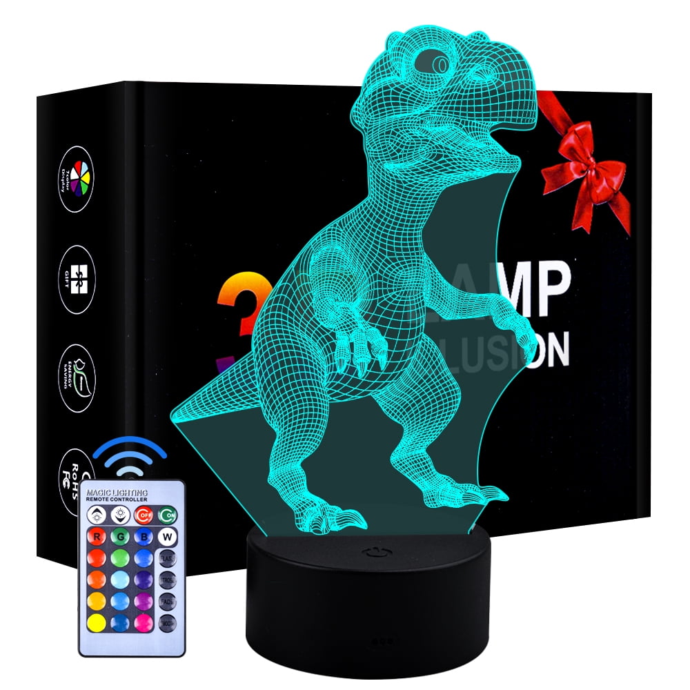 Crocodile 3D illusion LED Lamp Touch Switch Table Desk Night Light Kids Gift 