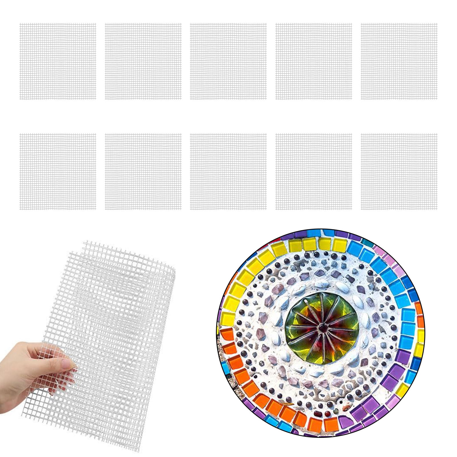 Mosaices Meshes for Back Mounted Tiles Diys Project Home Decors Fiberglass Meshes Backing Boast for Tiles Installation