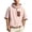 D1-Pink925, variant on Puliio Men's Patch Pocket Zip Up Hoodie Oversized Short Sleeve Hooded Jackets Daily Casual Sweatshirts