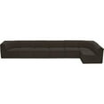 thumbnail image 6 of Meridian Furniture Ollie Brown Boucle Fabric Modular Sectional, 6 of 15