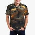 thumbnail image 1 of Balery Adorable Otter Pair Hug Camisa Polo de Hombre con Estampado, de Manga Corta y Tejido Medio, Camisa Tipo Golf Polo-Large, 1 of 6