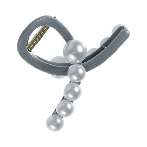 Unique Bargains 1 Pc Classic Faux Pearl Hairpin Hairdo Clip for Women Girls 3.23"x2.13"x1.77" Blue