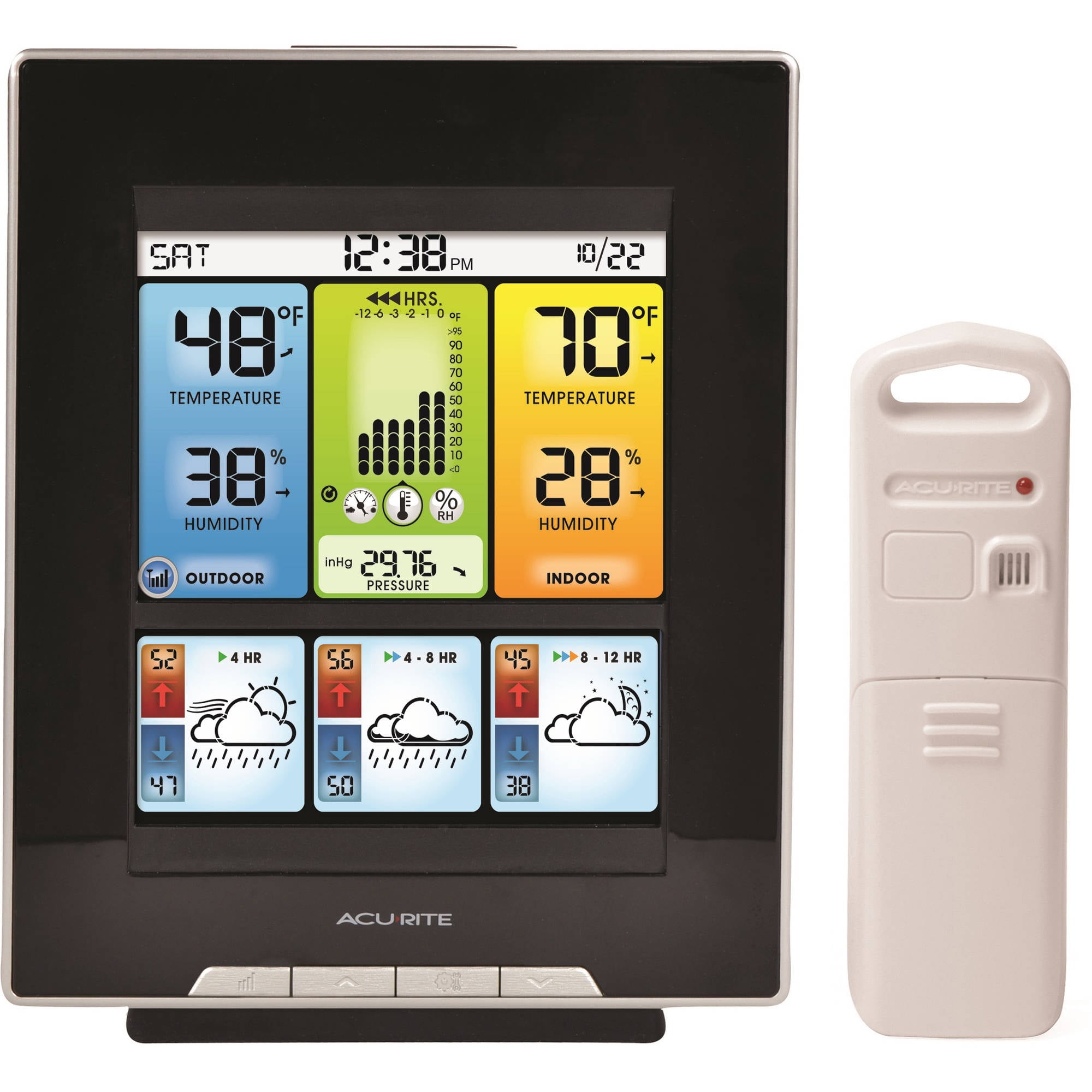 AcuRite Color Weather Station with Morning, Noon and Night Forecast by Chaney Instruments