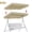 Beige, variant on SOLAXO 77"x43" Patio Swing Canopy Replacement Top Outdoor Seater Porch Swing Canopy Cover, Cover ONLY, Beige