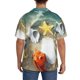 thumbnail image 3 of Fotbe Seashell On The Beach Camisa Estampada de Manga Corta para Hombre, Casual de Verano, Estilo Playero, Sin Arrugas-4X-Large, 3 of 5