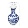 thumbnail image 2 of WHAMVOX Decorative Blue and White Porcelain Vase Delicate Vase 14.00X8.20X8.20CM, 2 of 8