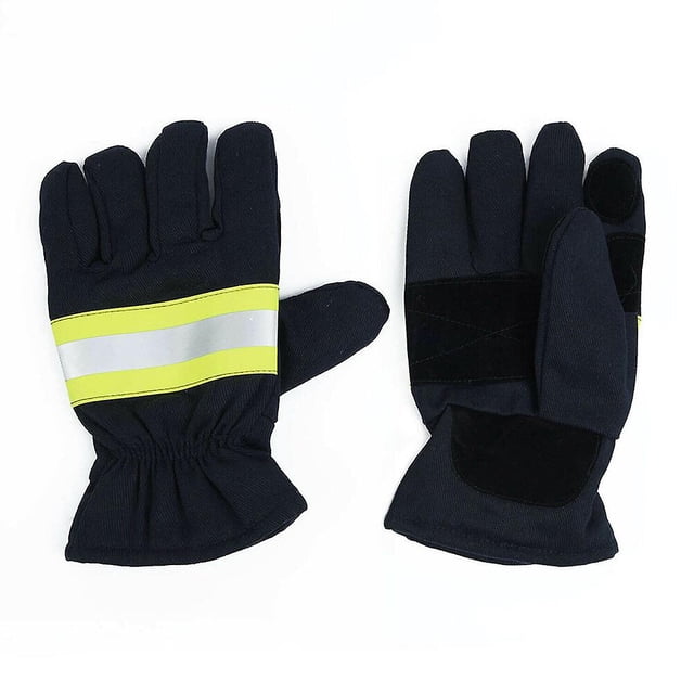 1 Pair Of Fire Proof Non-slipping Anti-fire Gloves Heat Proof Firefighting Gloves
