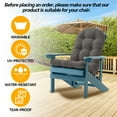 thumbnail image 2 of HIOHA Adirondack Chair Cushion, 49x20 Inch Patio Gray Seating Cushion, 2 Count, 2 of 8