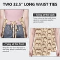 thumbnail image 6 of Cute Hedgehog Pattern Apron-Garden Aprons for Women with Pockets-Cotton Linen Waterproof Kitchen Cooking Gardening Aprons Adjustable for Kitchen,Cooking,BBQ and Salon 33x27 Inch, 6 of 7