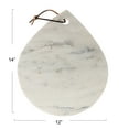 thumbnail image 3 of Bloomingville Mélange Marble Board with Handle, White, 3 of 4