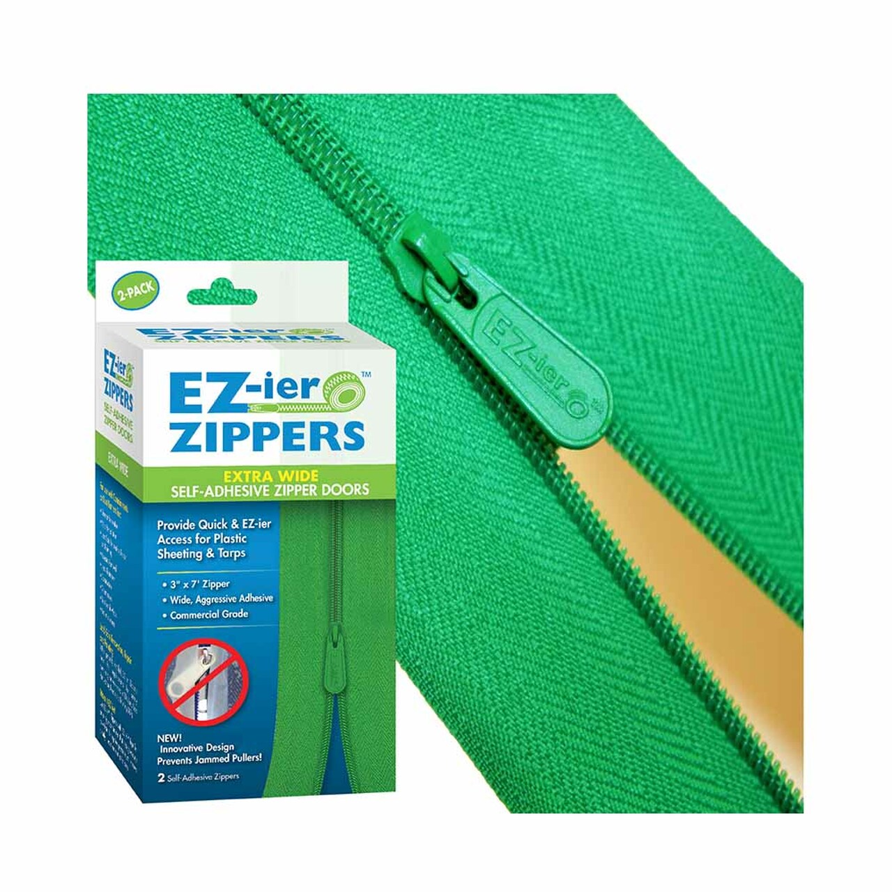 EZ-ier Zipper Doors, 2 pk, Extra Wide
