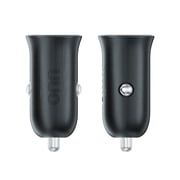 onn 20W USB-C Car Charger, Fast Charging, USB-IF Certified, Foldable Plug, White, Compatible with iPhone & Android