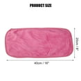 thumbnail image 2 of Unique Bargains 2pcs Reusable Makeup Removal Cleaning Cloth Washable Makeup Remover Cleaning Towels Rose Red 16''x8'', 2 of 7