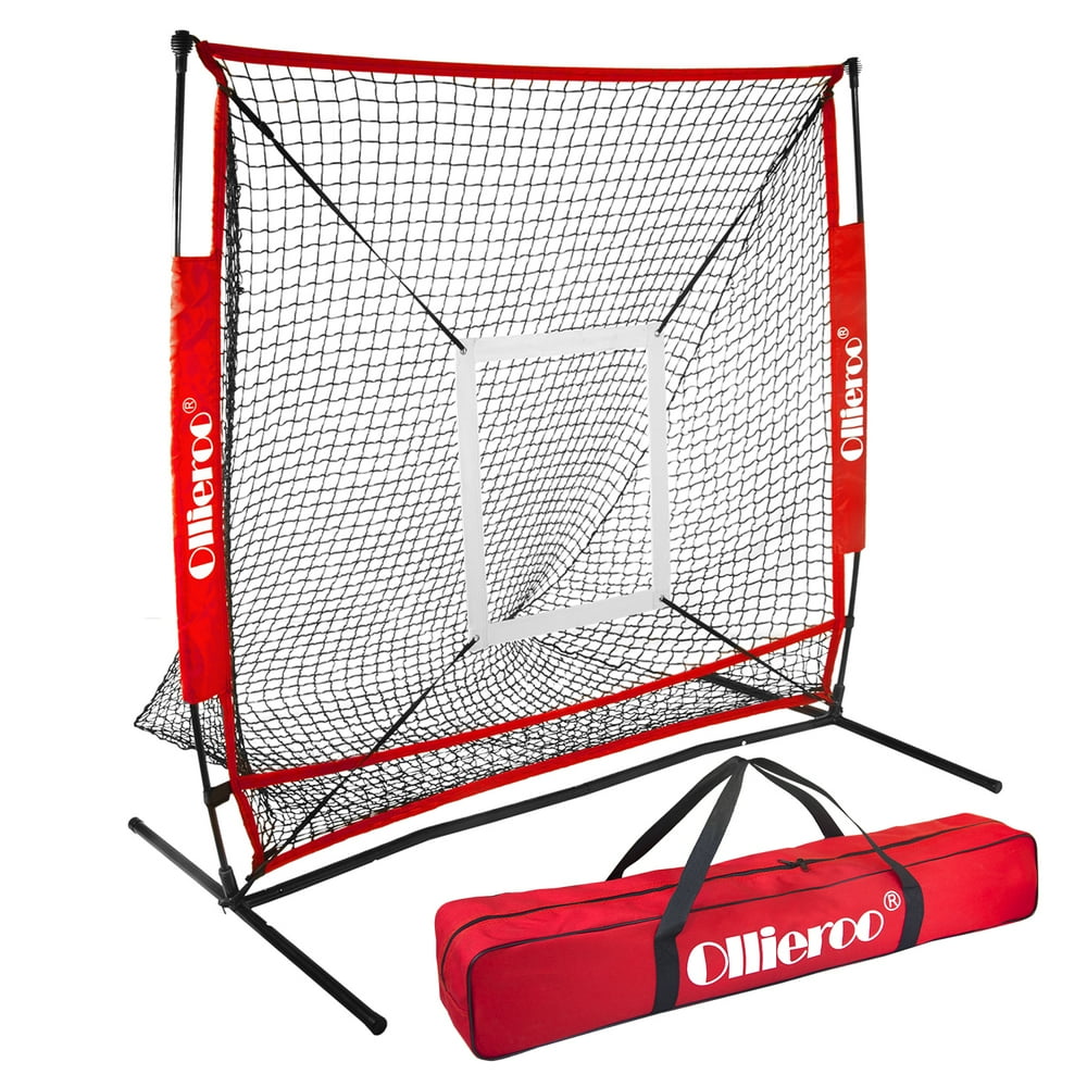 Ollieroo 5 x 5 FT Baseball & Softball Practice Net w/Strike Zone