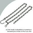 thumbnail image 3 of Unique Bargains 90cm Extension Lighting Chain S Hook Hanging Chains Black 2 Pack, 3 of 6