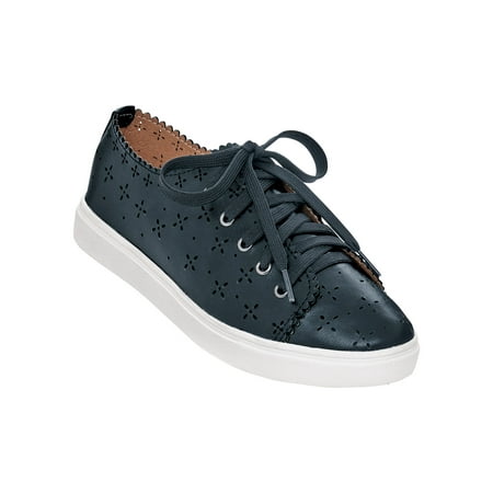 

AmeriMark Women s Adult Betty Sneaker Athletic Shoes Navy 6 Wide US Women