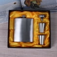 thumbnail image 4 of 8oz Outdoors Portable Pocket Hip Flask Stainless Steel Whisky Flask Drink Alcohol Container Gift Box Vodka Drinking Bottle Tools, 4 of 4