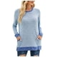 thumbnail image 1 of Camisas Para Mujer Cuello Redondo Color A Juego Bolsillo Recreativo Manga Larga Tops Odeerbi ODB129184, 1 of 7