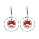 thumbnail image 1 of China ronda nacional chino Los pendientes cuelgan del aro de la joyería del círculo de la gota Unbranded M, 1 of 3