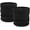 Black+black, variant on Neck Warmer Winter Knit Fleece Lined Neck Gaiter Heat Trapping Thermal Ski Tube Circle Loop Half Face Mask