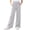 Gray, variant on YUANxueke Girls Ribbed Knit Pants Casual Soft Comfy Elastic Waist Wide Leg Pants with Pockets for 5-15 Years