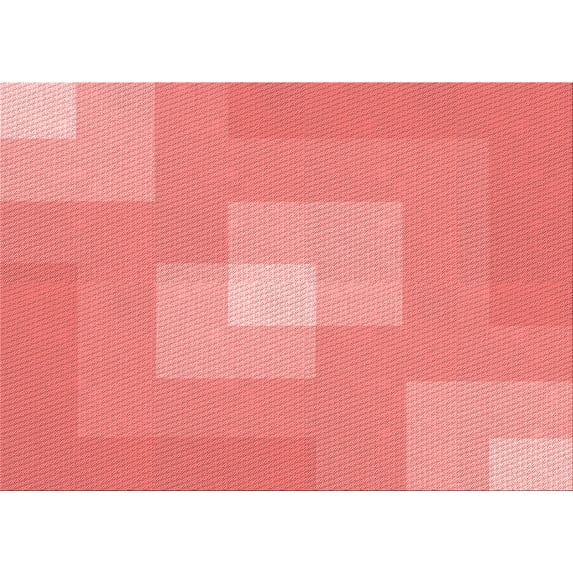Ahgly Company Indoor Rectangle Patterned Light Coral Pink Area Rugs, 2' x 5'