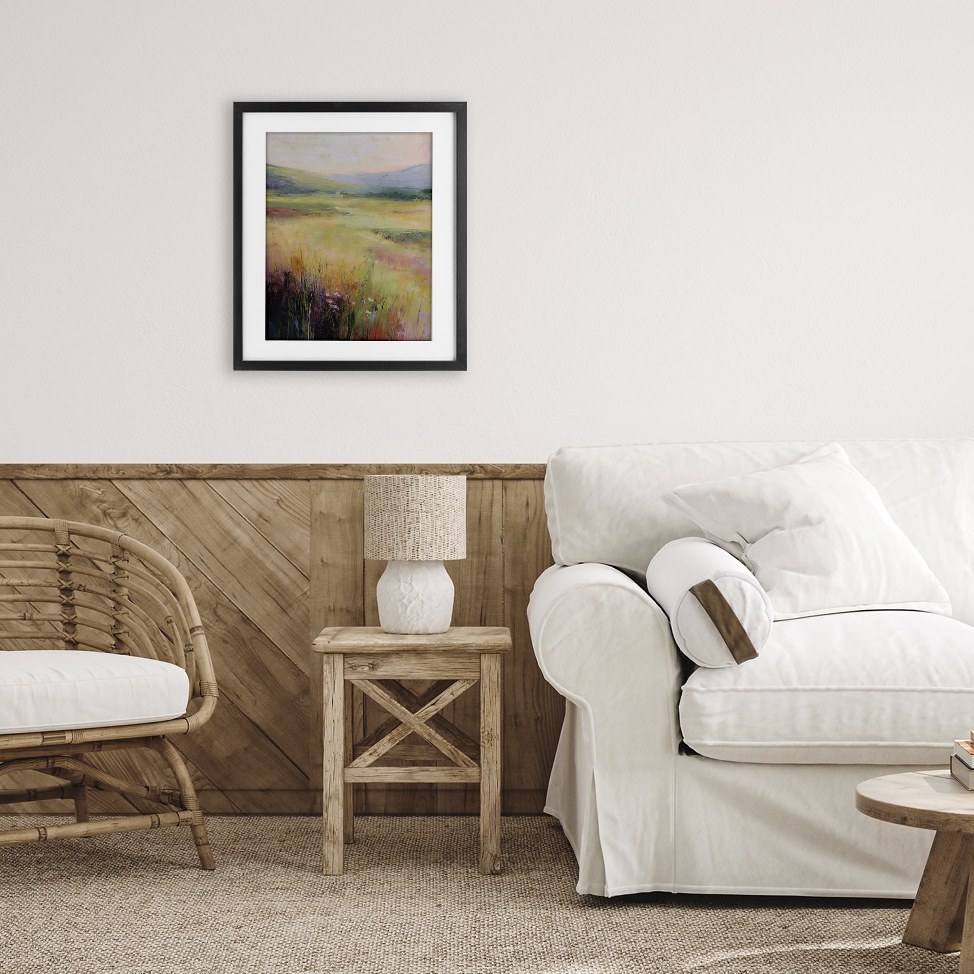 Stupell Industries Green Valley View Black Framed Print Under Glass, design by Svetlana Aleynikova