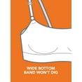 thumbnail image 5 of Warners® Blissful Benefits Dig-Free Comfort Band with Seamless Stretch Wireless Lightly Lined Comfort Bra RM0911W, 5 of 6