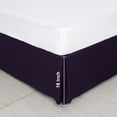 thumbnail image 4 of PiccoCasa Brushed Pleated Bed Skirt Durable Classic Tailored  Dust Ruffled Solid 16 Inch Drop, 4 of 8