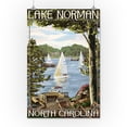 thumbnail image 3 of Lake Norman, North Carolina, Lake View with Sailboats (16x24 Giclee Gallery Art Print, Vivid Textured Wall Decor), 3 of 3