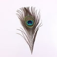 thumbnail image 4 of 10 plumas naturales de cola de pavo real, 25-30 cm, manualidades DIY, decoración para el hogar, la oficina y hoteles, regalo de buena suerte, 4 of 8
