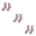 thumbnail image 3 of Naiovety 1 par de calcetines Cachemira cálido Terry calcetín engrosado contra el frío sólido cómodo tripulación usable invierno calcetín Type1 NO1, 3 of 6