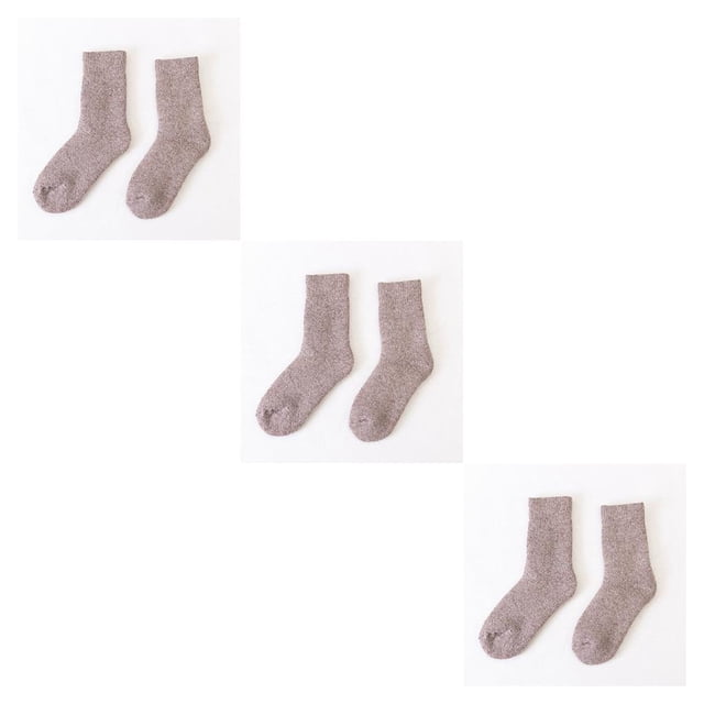 Inteprter 1 par de calcetines de Cachemira cálido Terry calcetín grueso sólido equipo que absorbe el sudor invierno hombres regalo de Navidad Type1 NO1