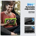 thumbnail image 6 of For Samsung Galaxy Tab A9+/A9 Plus Case 11 inch, 360 Rotating Shockproof Cover with Stand, Screen Protector, Shoulder Strap (2023, SM-X210/X216/X218), Lime, 6 of 7