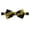 Gold Black, variant on Jacob Alexander Men's 1-Inch College Stripe Woven Pre-Tied Adjustable Banded Bow Tie - White Black