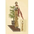 thumbnail image 2 of Vintage Fashion 23x32 Black Ornate Wood Framed with Double Matting Museum Art Print Titled - Summer Dress with Pink Wrap, 2 of 4