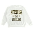 thumbnail image 5 of Women's Gameday Couture White Pittsburgh Steelers Timeless Triumph Premium Fleece Pullover Sweatshirt, 5 of 5