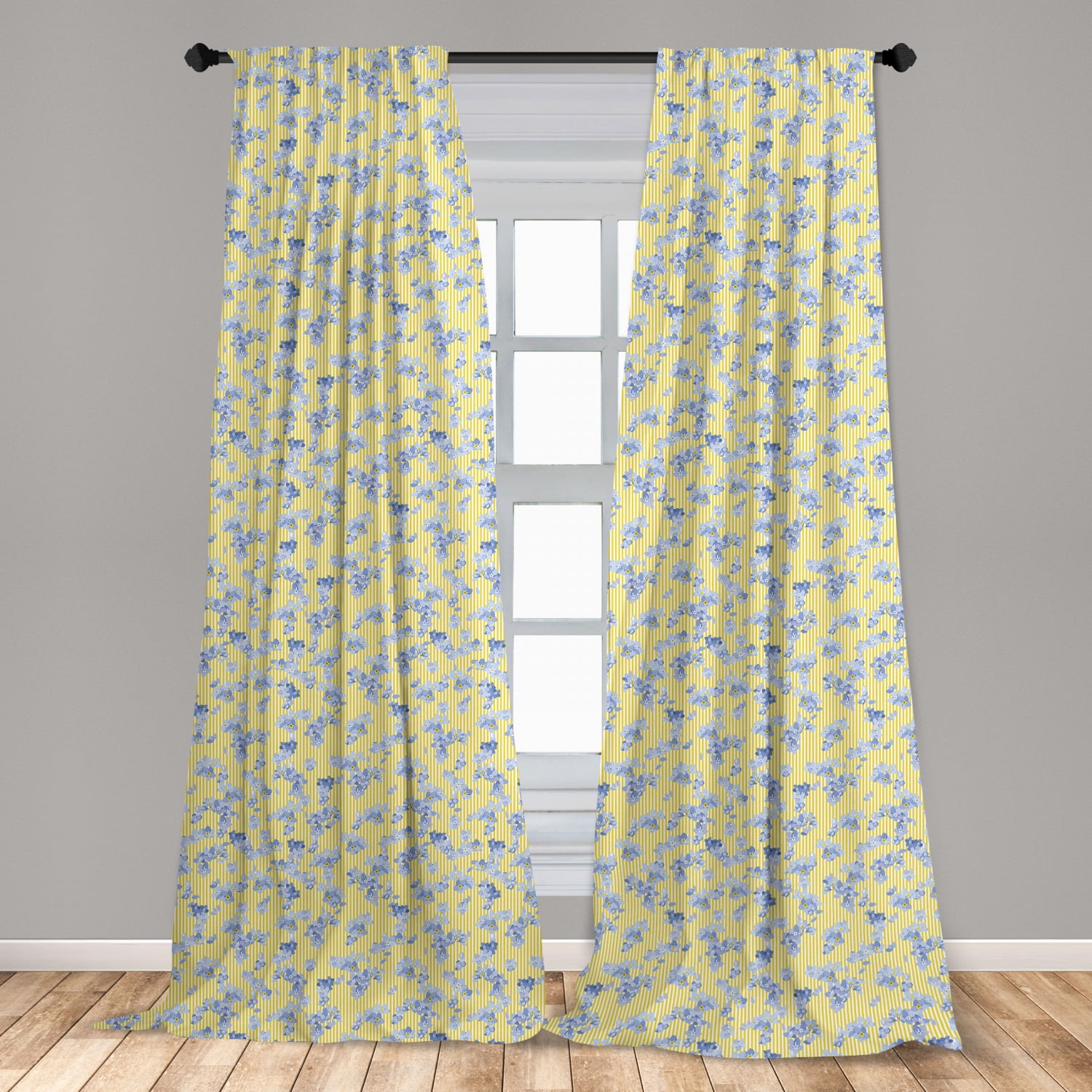 Bees and Dragonfly Kitchen Curtains 2 Panel Set Decor Window Drapes Sunflower 