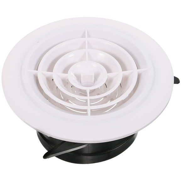 Tineasur White ABS Bathroom Exhaust Fan Cover for Wall Vent Replacement