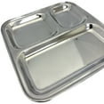 thumbnail image 2 of Verka Stainless Steel 3 Compartment Small Tray, 2 of 5